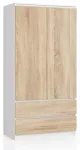 Riidekapp Akord Furniture Factory S90, pruun v., 50.4 cm x 90.4 cm x 180 cm