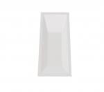 Vann, teisaldatav Besco Vera, 170 cm x 75 cm x 61.5 cm, ristk&uuml;lik, valge