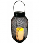 P&auml;ikesepaneeliga p&otilde;randavalgusti Polux Bari Solar, IP44, must v.