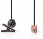 Juhtmega mikrofon Nedis MICCJ100BK, must