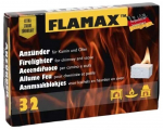 Grillis&uuml;&uuml;taja, valge v. Flamax, 250 g, 32 tk