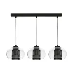 Valgusti rippuv Spot-Light Cordia, E14, 3 x 9 W, l&auml;bipaistev v./must v. / must v.