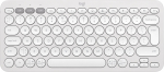 Juhtmevaba m&auml;nguklaviatuur Logitech Pebble Keys 2 K380s 920-011852, Inglise (US), valge v.