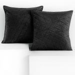Dekoratiivpadjap&uuml;&uuml;r Restilo Laila, must, 45 cm x 45 cm, 2 tk