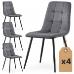 Toolide komplekt Akord Nero, matt, grafiit v., 43.5 cm x 45.5 cm x 87 cm, 4 tk