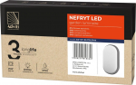 &Otilde;ue seinavalgusti Orno Nefryt, 15W, LED, IP54, hall v., 21.22 cm x 11.92 cm