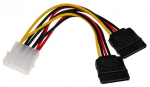 Adapter Akyga SATA x 2, Molex, 0.15 m
