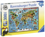 Pusle Ravensburger Animals of the World 132577, 49 cm x 36 cm, 300 tk, mitmev&auml;rviline