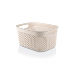 Hoiukast Ucsan Plastik, kreemjasvalge/beež v., 23 x 17 x 12 cm