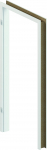 Ukseleng, 210.8 cm x 78.6 cm x 12 cm, vasakpoolne, valge v.