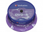 Andmekandja Verbatim DVD+R, 4.7 GB, 25tk