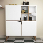 Eraldi seisev vannitoakapp Kalune Design Pulse, pruun v./valge v., 30 cm x 100 cm x 115 cm