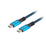 Kaabel Lanberg CA-CMCM-45CU-0005-BK USB Type-C, USB Type C, 0.5 m, sinine v.