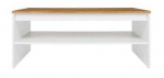Kohvilaud Holten, tamm v./valge v., 110 cm x 65 cm x 45.5 cm