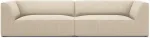 Diivan Micadoni Home Ruby MIC_4S_100_F1_RUBY1, hele pruun v., 302 x 93 cm x 69 cm
