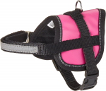 Koerte traksid Karlie Teeny Weeny, must/roosa, 360 - 460 mm x 15 mm, L