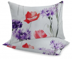 Padjap&uuml;&uuml;r Rustilė Field Flowers 1186, valge/roheline/roosa, 40 cm x 60 cm