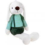 Pehme m&auml;nguasi Bunny ZA4400, valge/roheline, 60 cm