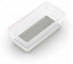 Hoiukast, esemete hoidmiseks Kis 2, 0.6 l, l&auml;bipaistev/helehall, 15 x 7.5 x 5 cm