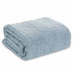 Voodikate Len 1, helesinine v., 170 cm x 210 cm