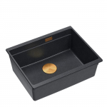 K&ouml;&ouml;givalamu Quadron Logan 100, graniit, 59 cm x 45 cm x 21.5 cm, must v./hall v./vask v.