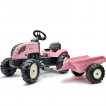 Pedaaltraktor Falk Farmer, roosa v.