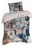 Voodipesukomplekt Emma, valge v./sinine v./beež v., 70 x 90 cm, 140 x 200 cm