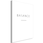 Reproduktsioon Artgeist Balance Of Words - Black English Text On White, m-a-0863-b-a, 20 cm x 30 cm