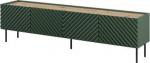 TV-laud Cama Meble Onda, roheline v., 40 cm x 200 cm x 35 - 54 cm