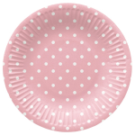 &Uuml;hekordne taldrik PAW Pink Dots, &Oslash; 18 cm, 8 tk