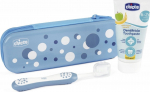 Hambapasta koos hambaharjaga Chicco Always with a Smile Set Indigo, banaani maitse/&otilde;una maitse, 50 ml