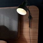 Valgusti seinale Searchlight Plug-In Wall, E14, 1 x 7 W, must v.