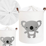 Pesukorv Sipo Koala, 43 l, valge v., 35 cm x 35 cm