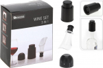 Pudelikork Wine Set, 8 cm, l&auml;bipaistev/must