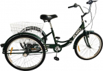 Jalgratas taastusravi Enero, 24 ", 15" raam, roheline v., korviga