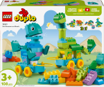 Konstruktor LEGO&reg; DUPLO&reg; Kolm &uuml;hes: Dinosaurused ratastel 10451, 108 tk
