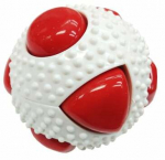 M&auml;nguasi koerale, treeninguks Gimborn Sensory Ball Extra, 9.8 cm, &Oslash; 9.8 cm, valge/punane, 9,8 cm