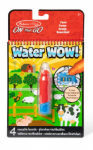 Joonistustarvik Melissa & Doug Water Wow Farm, sinine/punane