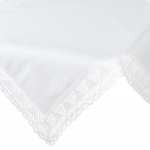 Laudlina ruudukujuline Nataly, valge, 85 x 85 cm