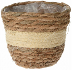 Lillepott, merihein, 23 cm x 23 cm, pruun