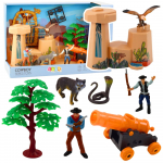 Kujukeste komplekt, koos tarvikutega Lean Toys Cowboy Wild West, mitmev&auml;rviline