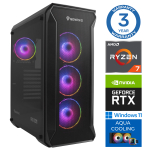Statsionaarne arvuti Intop AMD Ryzen 7 8700F, DDR5 64 GB, SSD 1 TB, Nvidia GeForce RTX 5070Ti 16 GB GDDR7, Windows 11 Home