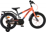 Lisaratastega laste jalgratas, laste Volare Thombike CB 46B, oranž/hall, 16"