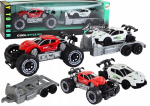 M&auml;nguautode komplekt Lean Toys Strong Racing Cool Style, valge v./punane v.