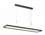 Valgusti rippuv SLV Worklight Dali, LED, 4000 &deg;K, 2 x 57 W, must v.