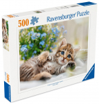Pusle Ravensburger Playful Kitten, 36 cm x 49 cm, 500 tk, mitmev&auml;rviline
