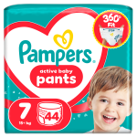 P&uuml;ksm&auml;hkmed Pampers Active Baby Pants, 7 suurus, 44 tk