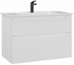 Vannitoakapp valamuga Kalune Design Messina, valge matt v., 45 cm x 85 cm x 55 cm