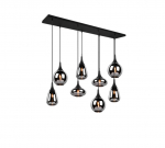 Valgusti rippuv Trio Lumina 317000832, E14, 6 x 40 W, must v.