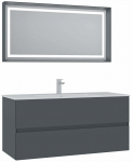 Vannitoa m&ouml;&ouml;bli komplekt Kalune Design Nest, matt antratsiit v., 51 cm x 121 cm x 55 cm